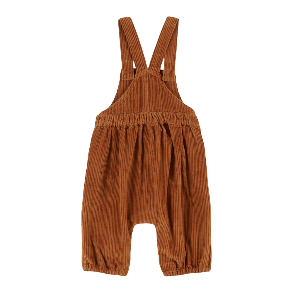 CORDUROY BABY OVERALLS  PECAN - EMILE ET IDA - Image 2