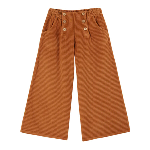 CORDUROY SAILOR TROUSERS PECAN - EMILE ET IDA