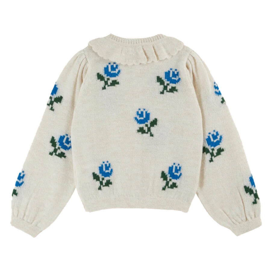 FLOWERS CARDIGAN  ECRU - EMILE ET IDA - Image 2
