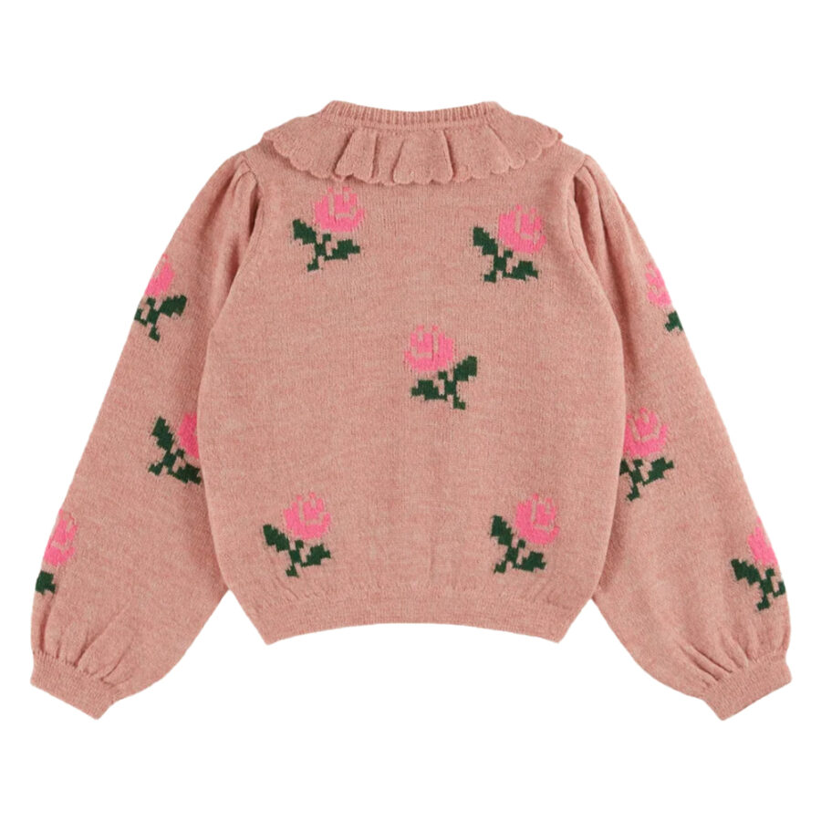 FLOWERS CARDIGAN ROSE - EMILE ET IDA - Image 2