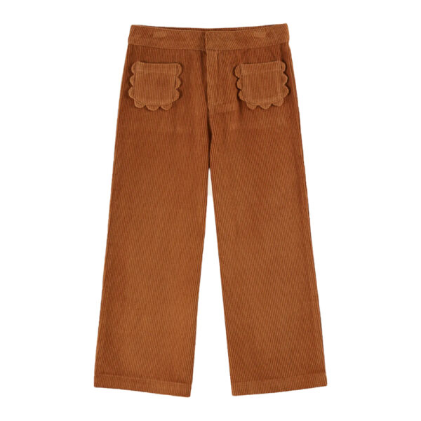 FLOWERS POCKETS TROUSERS PECAN - EMILE ET IDA