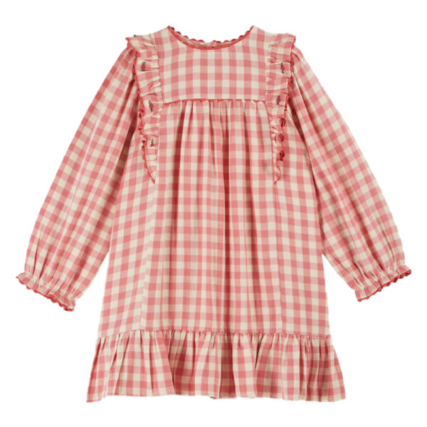GINGHAM GAUZE DRESS  GINGHAM - EMILE ET IDA