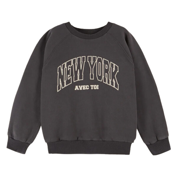 NY SWEATSHIRT BITUME - EMILE ET IDA