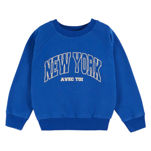 NY SWEATSHIRT ROYAL - EMILE ET IDA