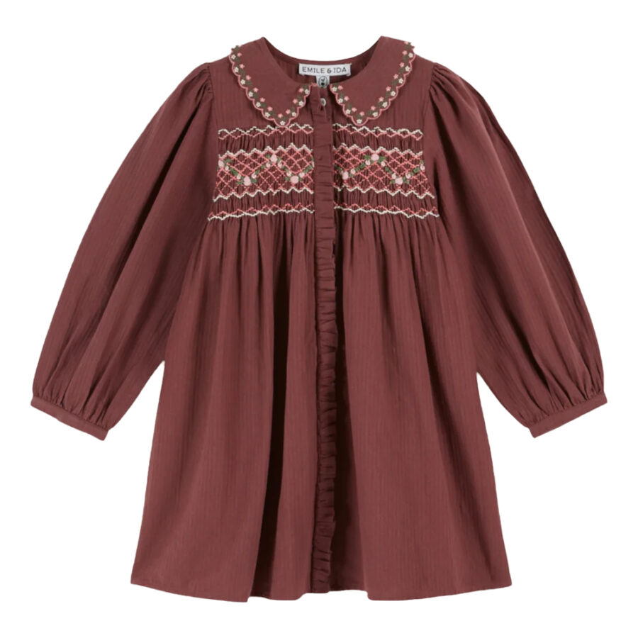 SMOCKED DRESS  VIOLINE - EMILE ET IDA