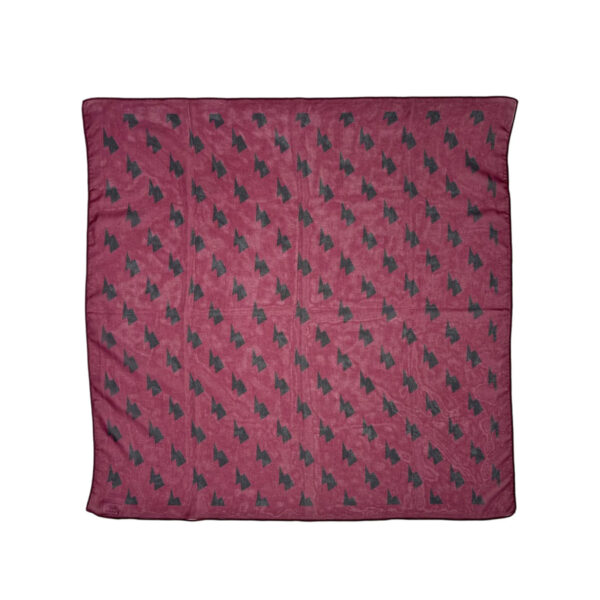 Chiffon bandana | Aubergine w/ bolts allover - PIUPIUCHICK