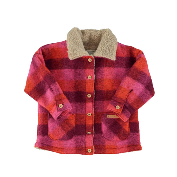 Jacket | Pink & orange checkered - PIUPIUCHICK