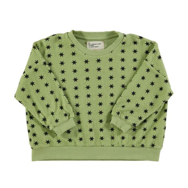 Sweatshirt | Green w/ black stars - PIUPIUCHICK