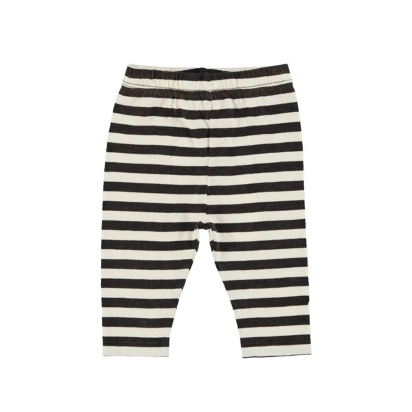Baby leggings | ecru & black stripes - PIUPIUCHICK