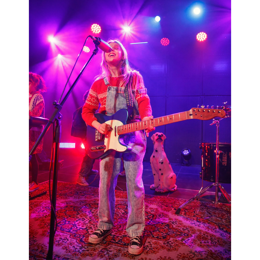 Dungarees | Washed blue denim - PIUPIUCHICK - Image 3