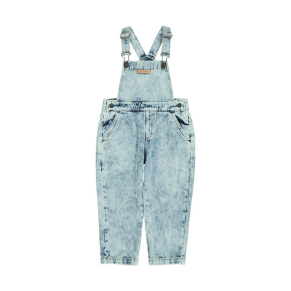 Dungarees | Washed blue denim - PIUPIUCHICK