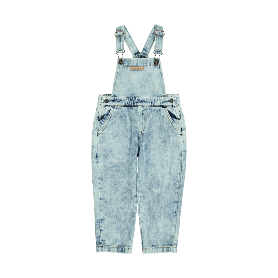 Dungarees | Washed blue denim - PIUPIUCHICK