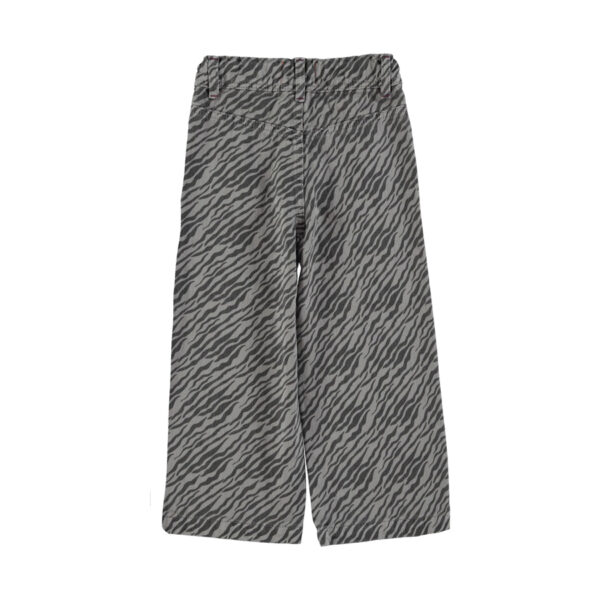 Flare trousers | Grey w/ zebra print - PIUPIUCHICK