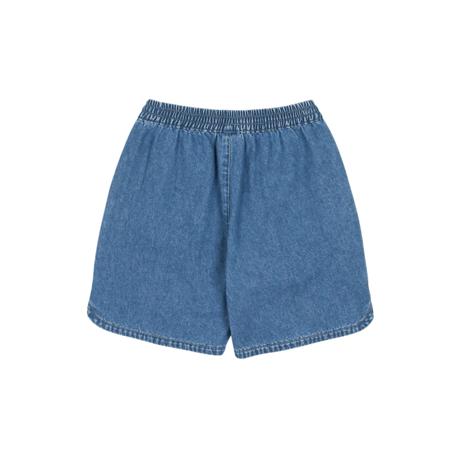 Bird Denim Shorts - JELLY MALLOW - Image 2
