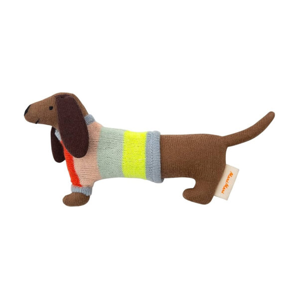 Sausage Dog Baby Rattle-MERI MERI