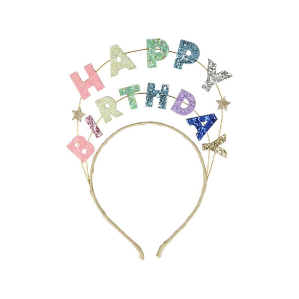 Happy Birthday Glitter Headband-MERI MERI
