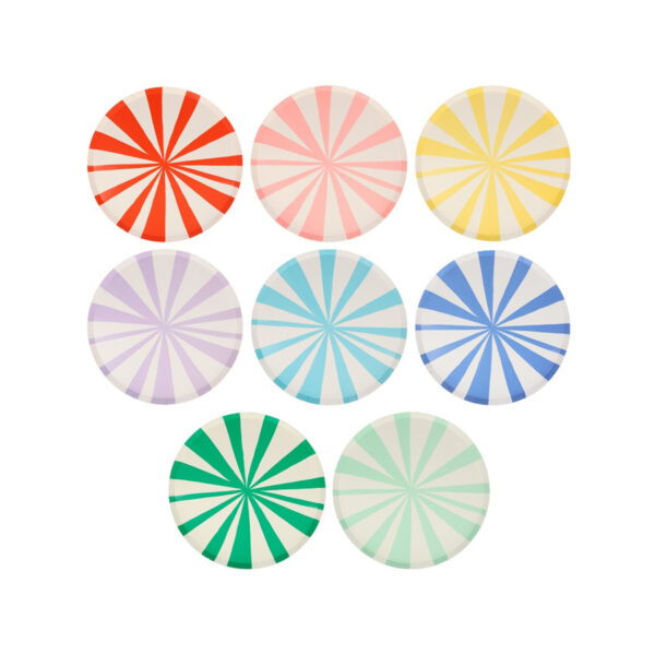 Mixed Stripe Side Plates-MERI MERI