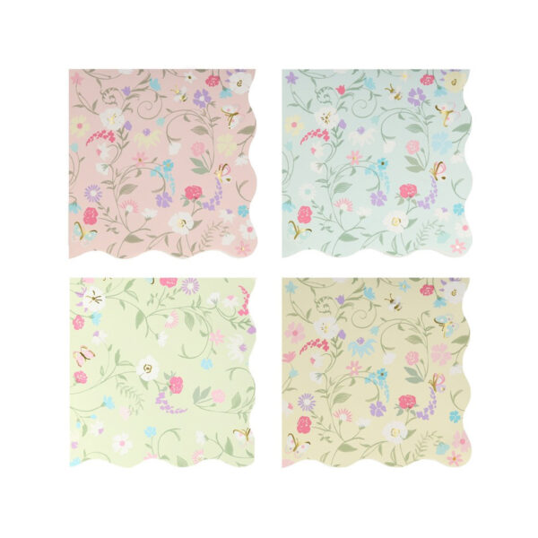 Ladurée Paris Floral Small Napkins-MERI MERI