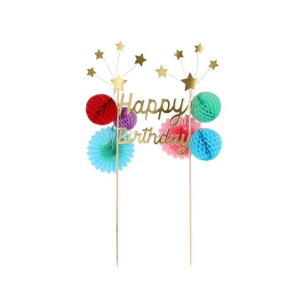 Happy Birthday Cake Topper-MERI MERI