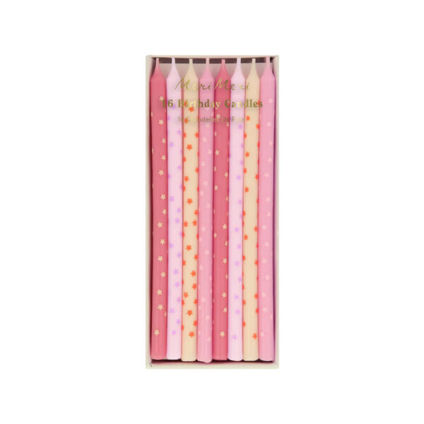 Pink Stars Candles-MERI MERI