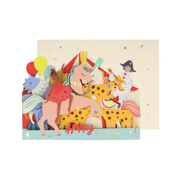 Circus Concertina Card-MERI MERI