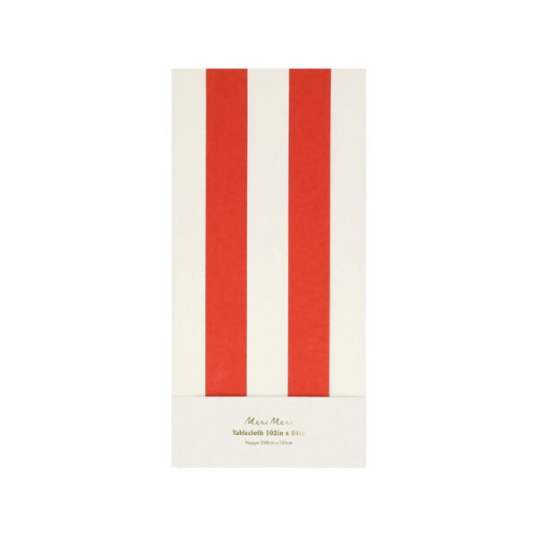 Red Striped Tablecloth-MERI MERI