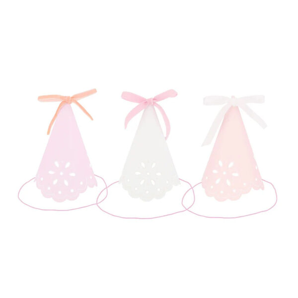 Broderie Anglaise Lace Party Hats-MERI MERI