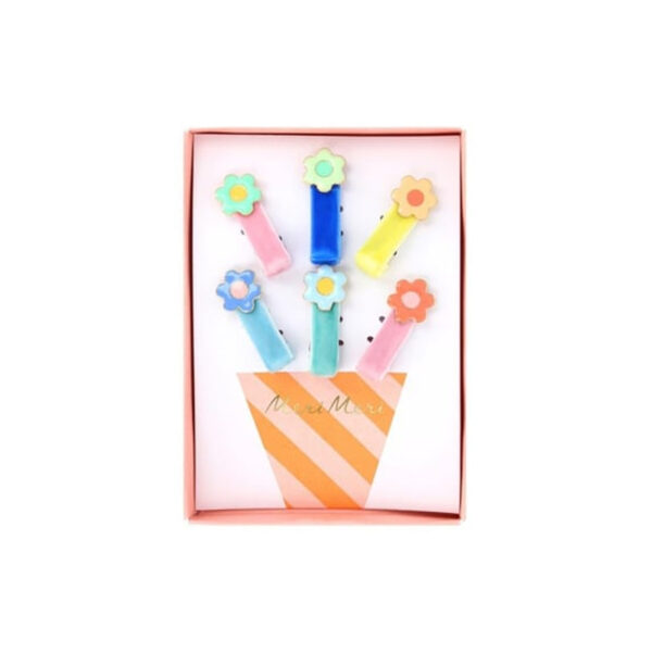 Enamel Daisy Hair Clips-MERI MERI