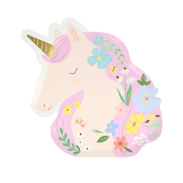 Meadow Unicorns Shaped Plates-MERI MERI