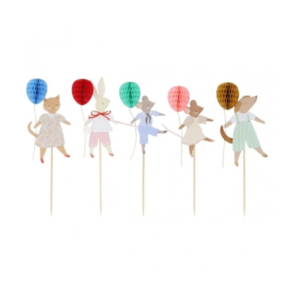 Animal Friends Cake Toppers-MERI MERI