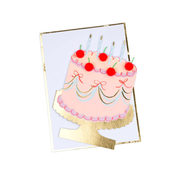 Cherry Cake Birthday Card-MERI MERI