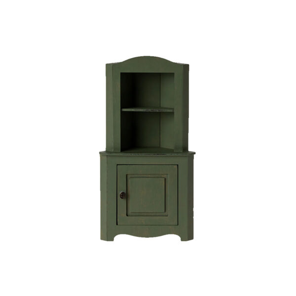 Corner cabinet, Miniature - Dark green - MAILEG