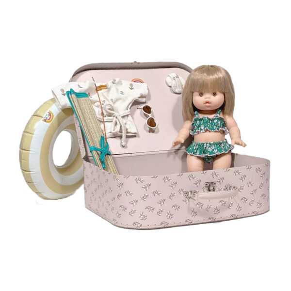 My Old-Fashioned “Seaside” Suitcase for Girls Emile & Ida with Doll of Your Choice-MINIKANE