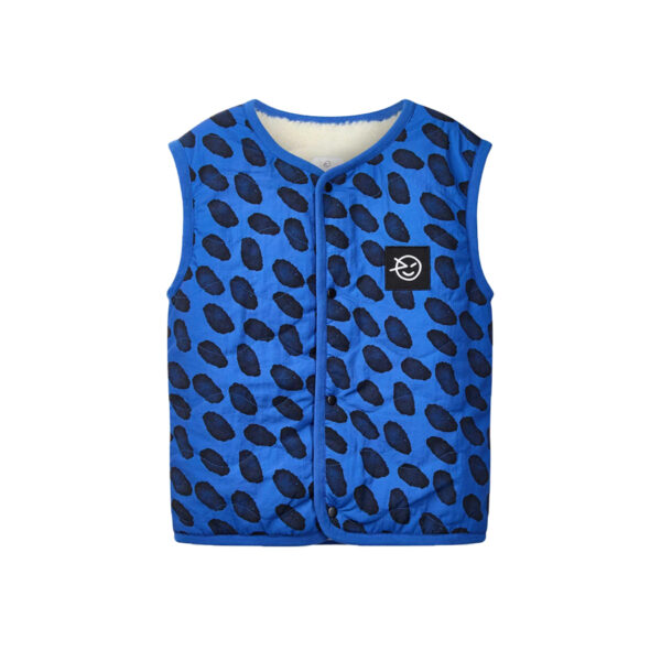 ALLEGRO REVERSIBLE WAISTCOAT - BLUE / ECRU - WYNKEN