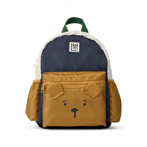 Andreas Bear Backpack Classic navy multi mix - LIEWOOD