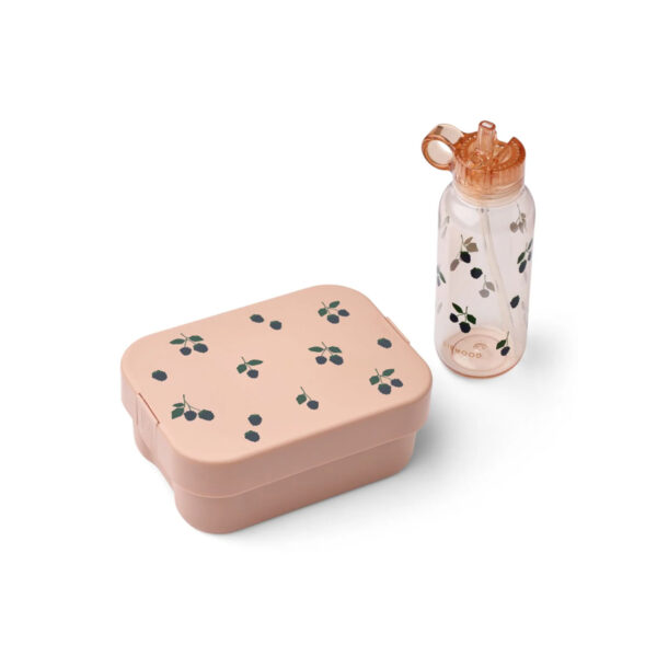Chelsey Printed Lunchbox Set Berry / Pale Tuscany - LIEWOOD