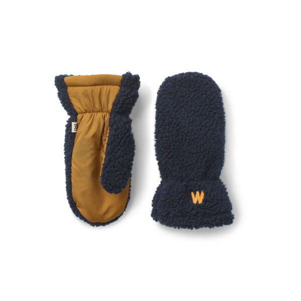 Grethe Pile Gloves Classic navy multi mix - LIEWOOD