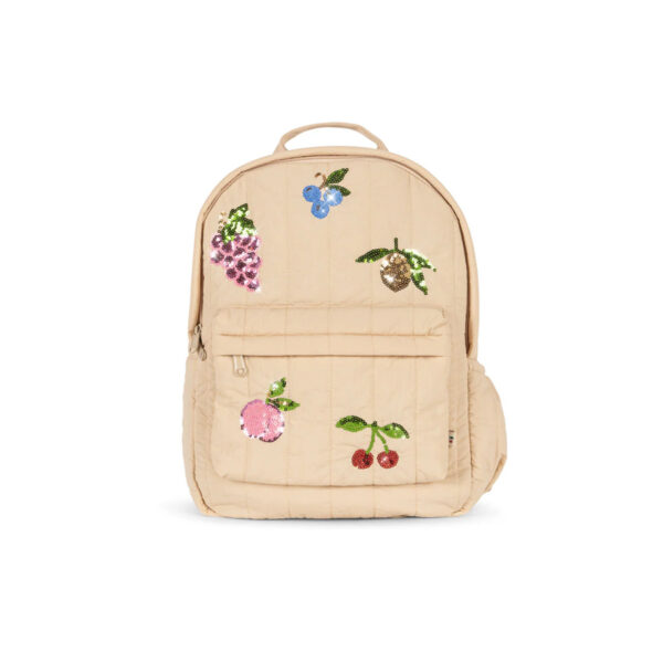 JUNO QUILTED SEQUIN BACKPAC FRAPPÉ - KONGES SLOEJD