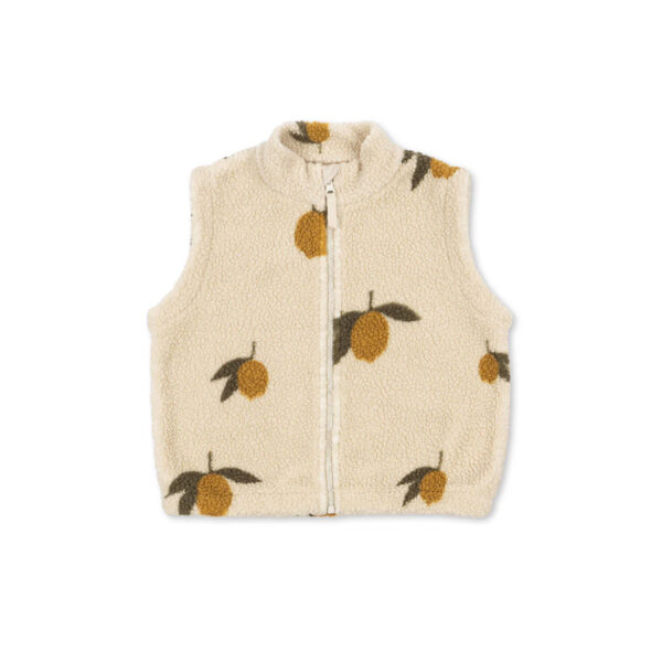 Jody teddy vest grs mon grand citron - KONGES SLOEJD