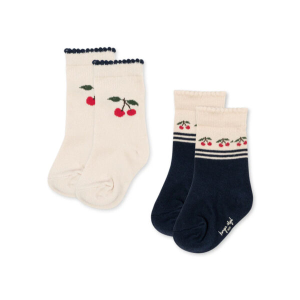 JAQUARD SOCKS CHERRY - KONGES SLOEJD