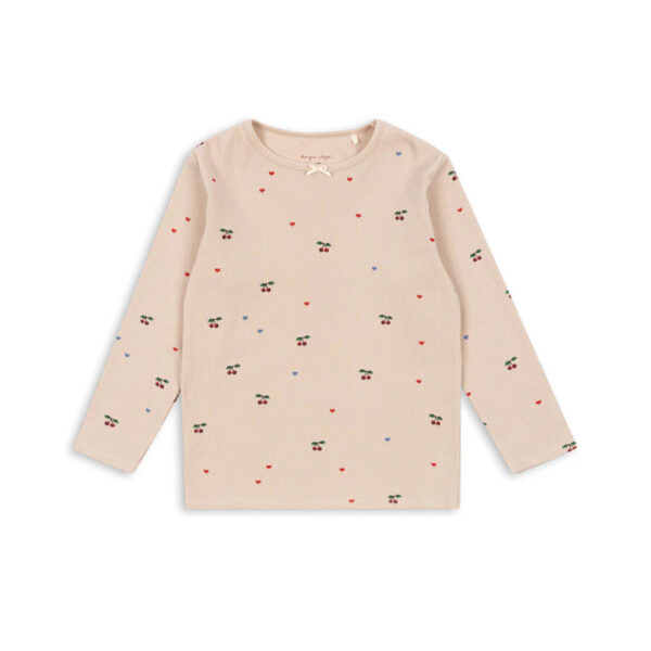 ELLA LS TEE GOTS  CHERRY COEUR BLUSH - KONGES SLOEJD