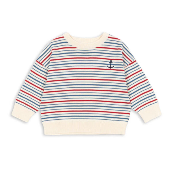 MANIS KNIT SWEATER ANTIQUE STRIPE - KONGES SLOEJD