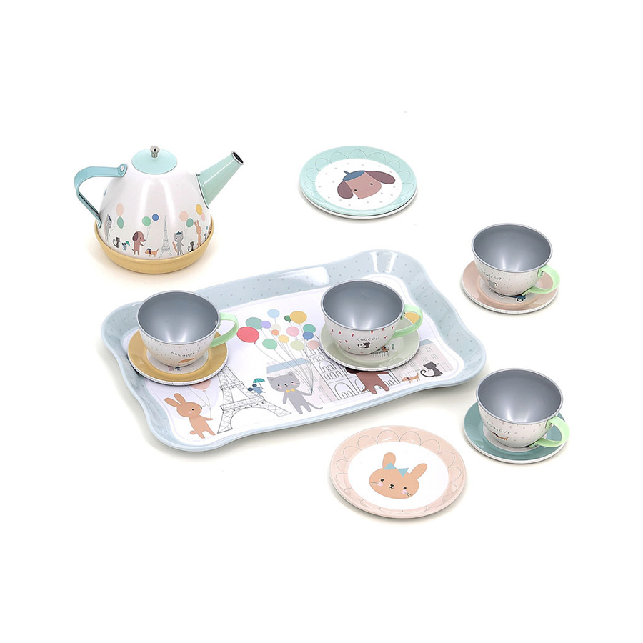 Nature - musical tin tea set - Sarah Betz - VILAC - Image 2