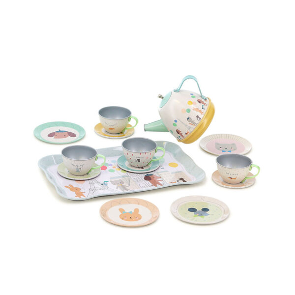Nature - musical tin tea set - Sarah Betz - VILAC