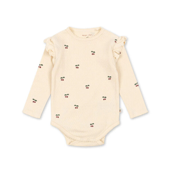 SUI FRILL BODY GOTS  CHERRY - KONGES SLOEJD