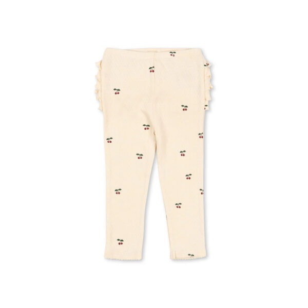 SUI FRILL PANTS GOTS CHERRY - KONGES SLOEJD