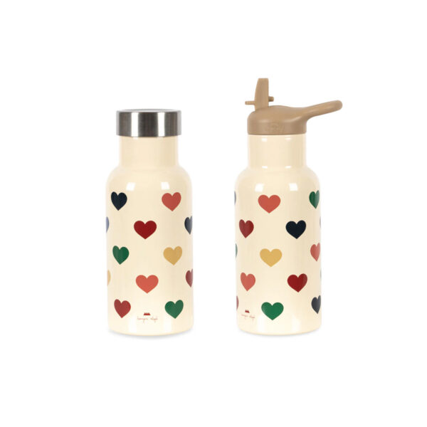 THERMO BOTTLES BON COEUR COLORÉ - KONGES SLOEJD