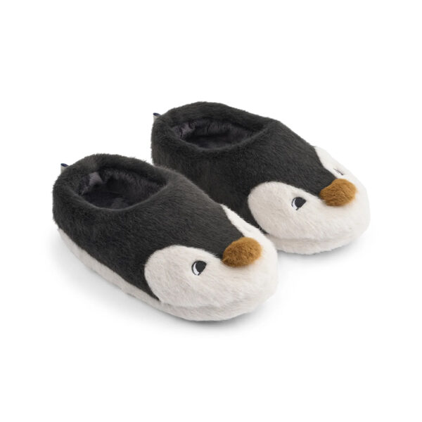 Aviaja Penguin Slippers Sandy / Dark grey - LIEWOOD
