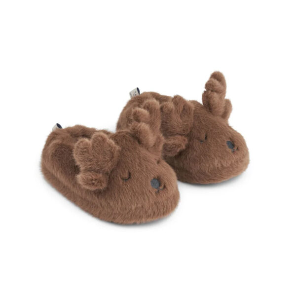 Aviaja Reindeer Slippers Pecan - LIEWOOD