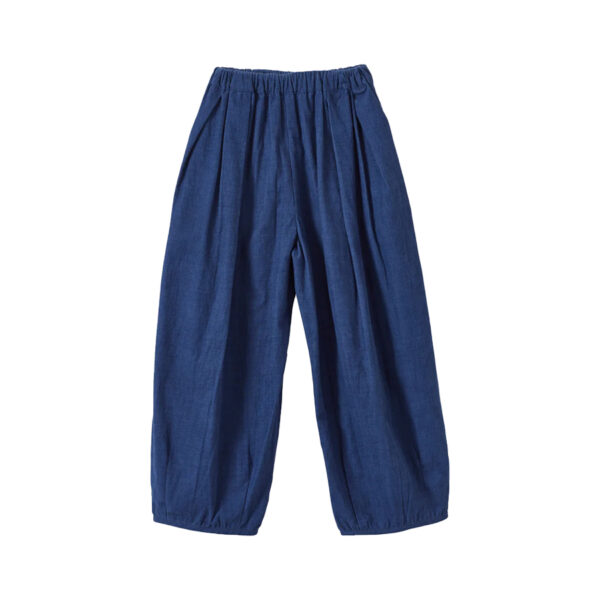 CHILD COTTON BABYCORD TROUSER ROYAL BLUE - CARAMEL
